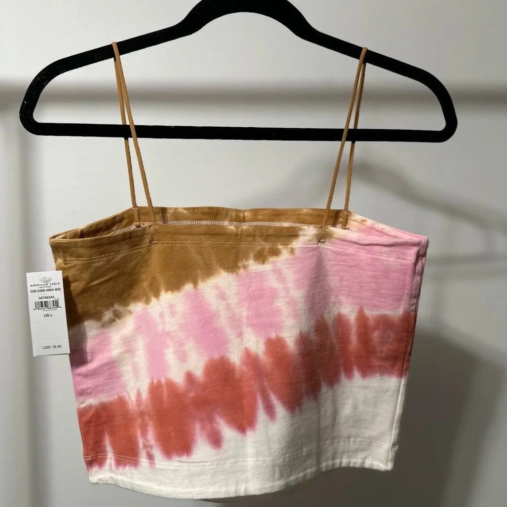 AE Tie-Dye Bungee-Strap Crop Cami - Picture 7 of 8